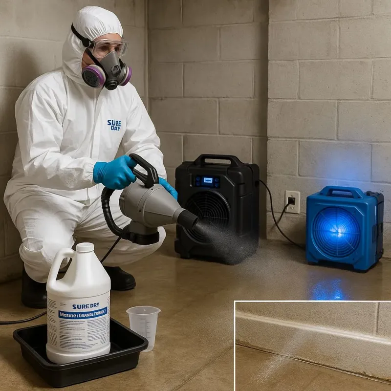 Sanitization and Odor Removal process in Garden City Park, NY